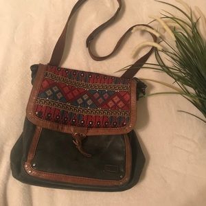 The SAK multi color crossbody Purse/bookbag